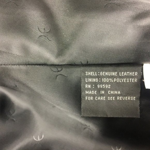 Perry Ellis PORTFOLIO Black Soft‎ Leather Fully Lined 3/4 Coat - Picture 2 of 7